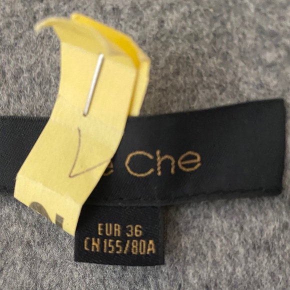 Colorblock wool coat Jacket Grey/black. Size S. cleaned professionally - Picture 4 of 12